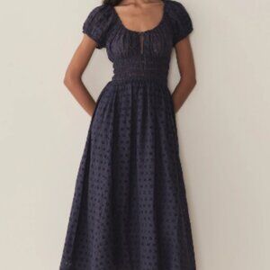 Doen Quinn dress in Adriatic blue eyelet size
